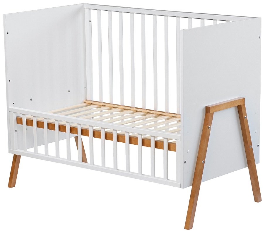 Кровать для новорожденных Pituso Selin J-512, 60x120 см, белый купить,0
