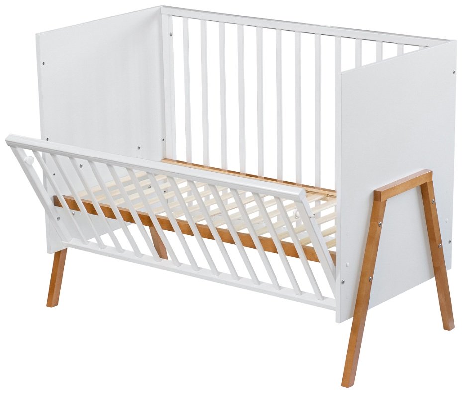 Кровать для новорожденных Pituso Selin J-512, 60x120 см, белый купить,0