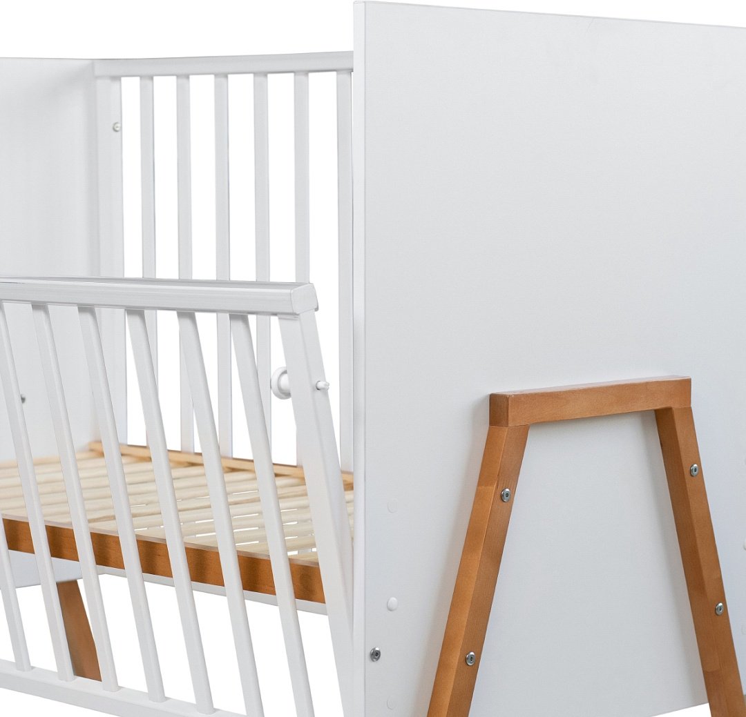 Кровать для новорожденных Pituso Selin J-512, 60x120 см, белый купить,0