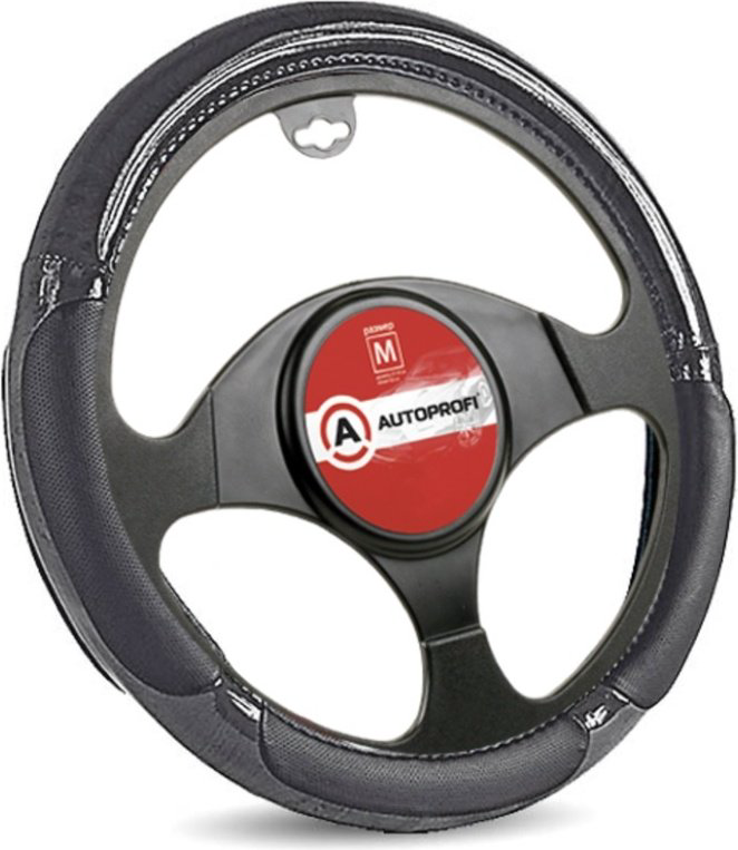 AUTOPROFI оплетка на руль SP-5022 BK/BK.WOOD M черный купить,NaN