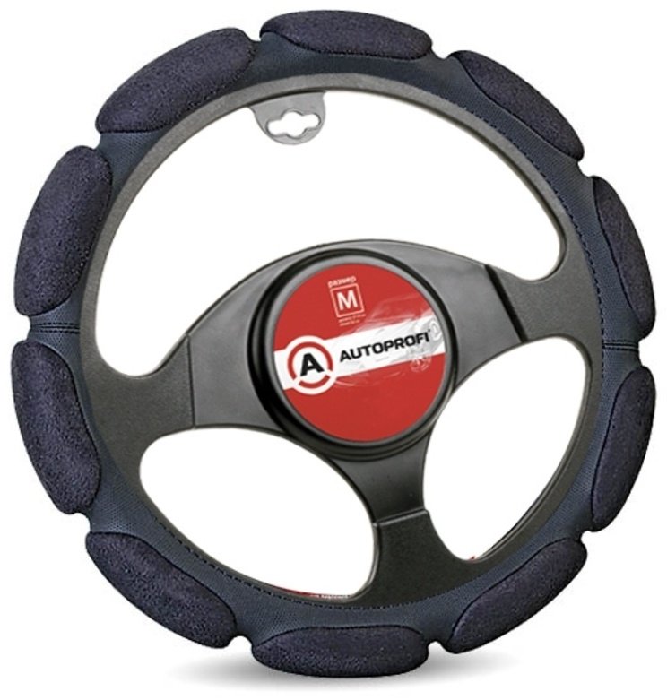 AUTOPROFI оплетка на руль SP-9030 BK M черный