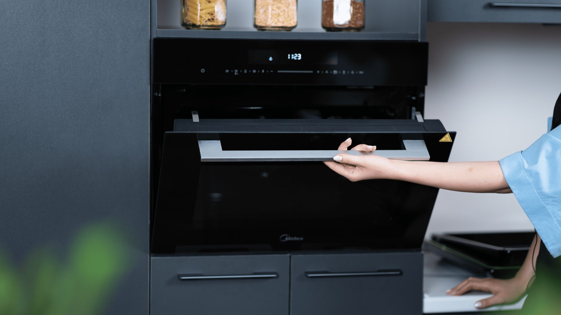 Духовой шкаф Midea MI9500GB черный - ForteMarket Духовой шкаф Midea MI9500GB черный купить,0