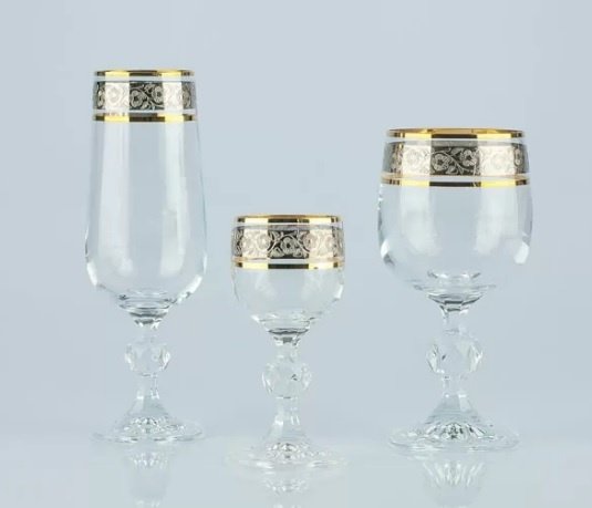 Набор бокалов Crystalite Bohemia 190 мл, стекло, 18 шт купить,0