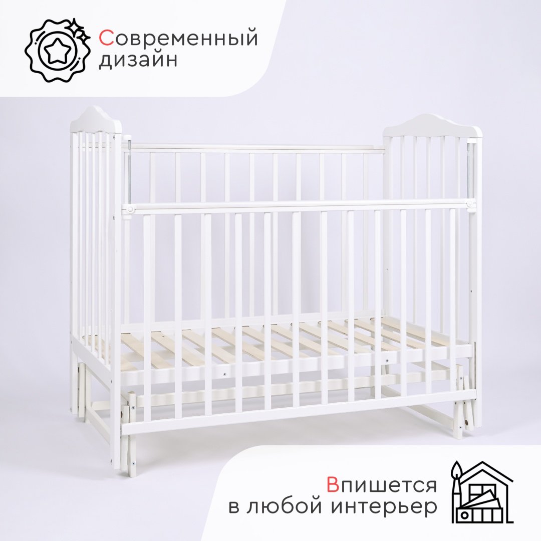 Детская кровать TOMIX Palma KRK-2, белый купить,0