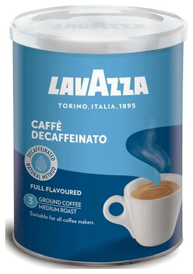 Кофе молотый Lavazza Caffe Decaffeinato 250гр