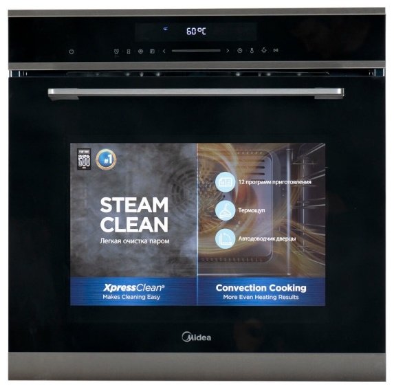 Духовой шкаф Midea MO740CEX черный-серый