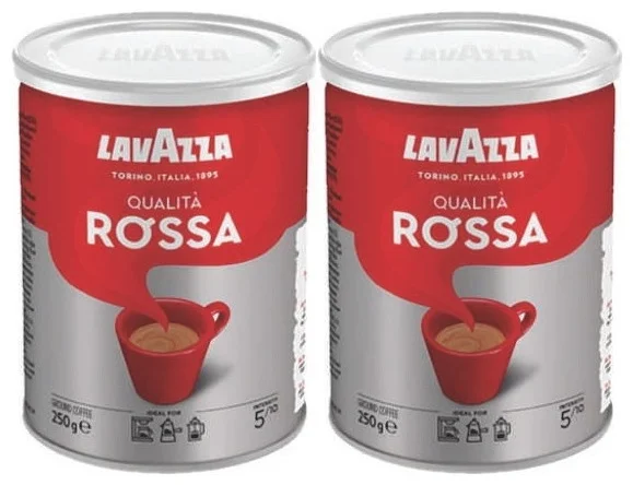 Кофе молотый Lavazza Qualita Rossa 250гр 2шт купить,NaN