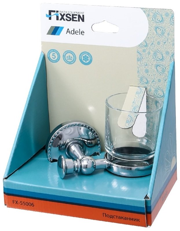 FIXSEN держатель ADELE FX-55006 1 шт, металл, стекло