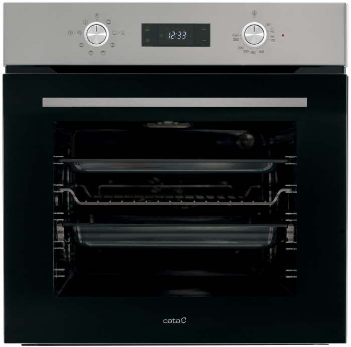Духовой шкаф CATA MDS 7208 X черный, серебристый