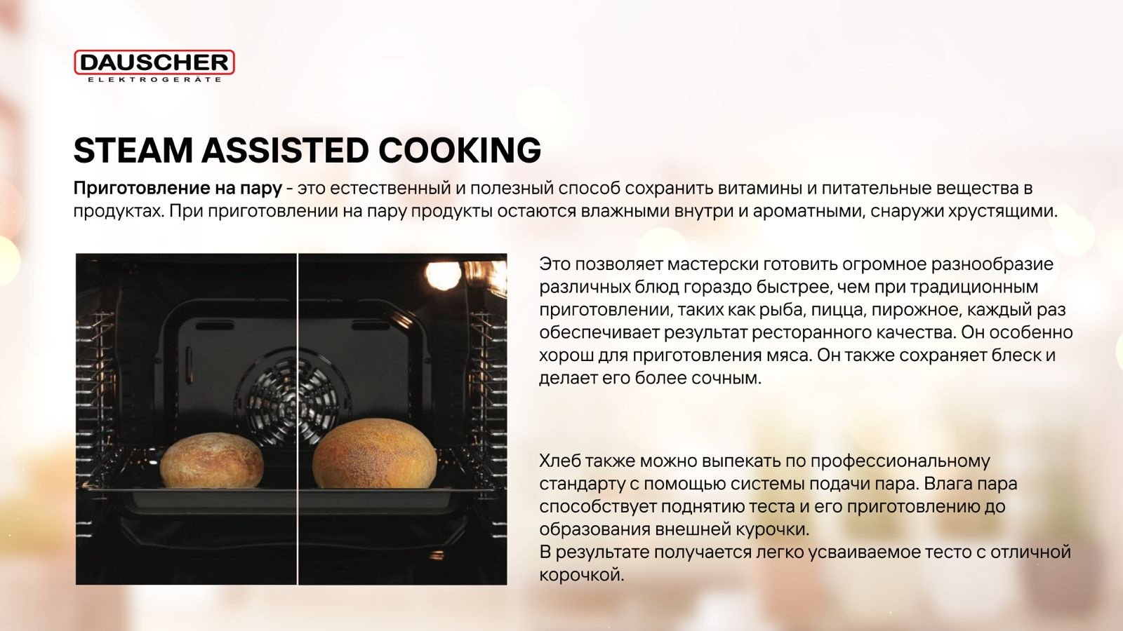 Духовой шкаф DAUSCHER BO13-FTSS-TURBO серебристый