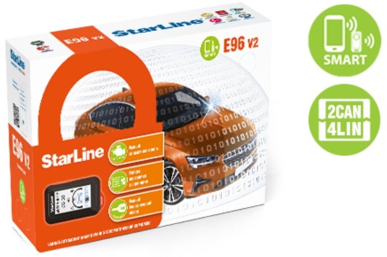 Автосигнализация StarLine E96 V2 BT 2CAN+4LIN с обратной связью