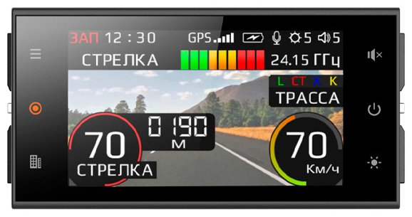 Видеорегистратор SilverStone F-1 Hybrid S-Bot Pro Wi-Fi черный