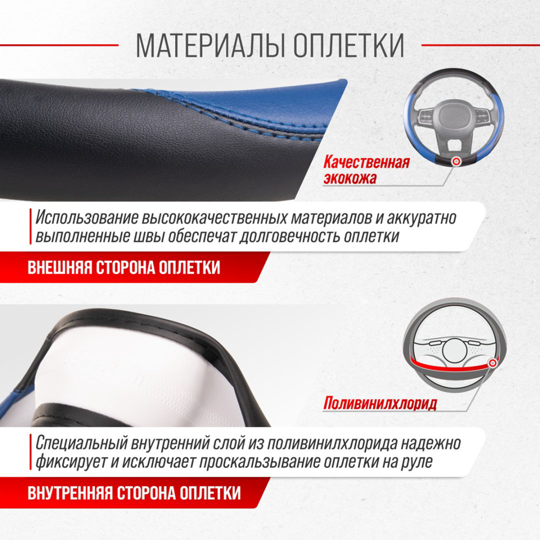 Skyway оплетка S01102293 SKYWAY 37-39 см M синий купить,5940