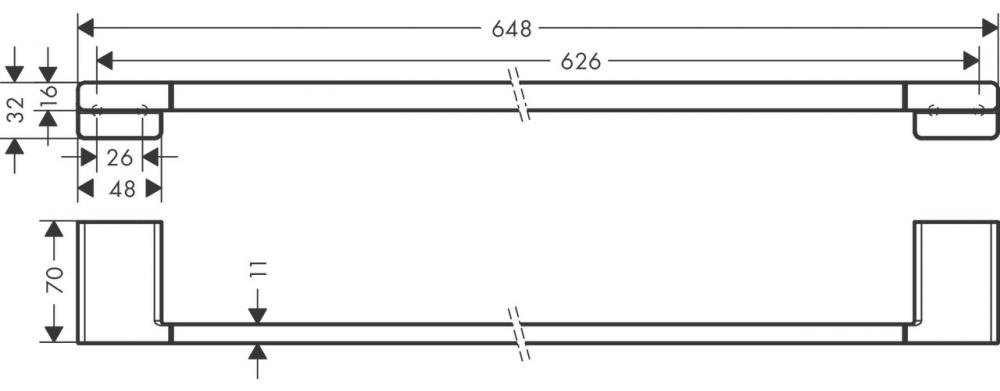 HansGrohe держатель 41747990 1 шт, металл