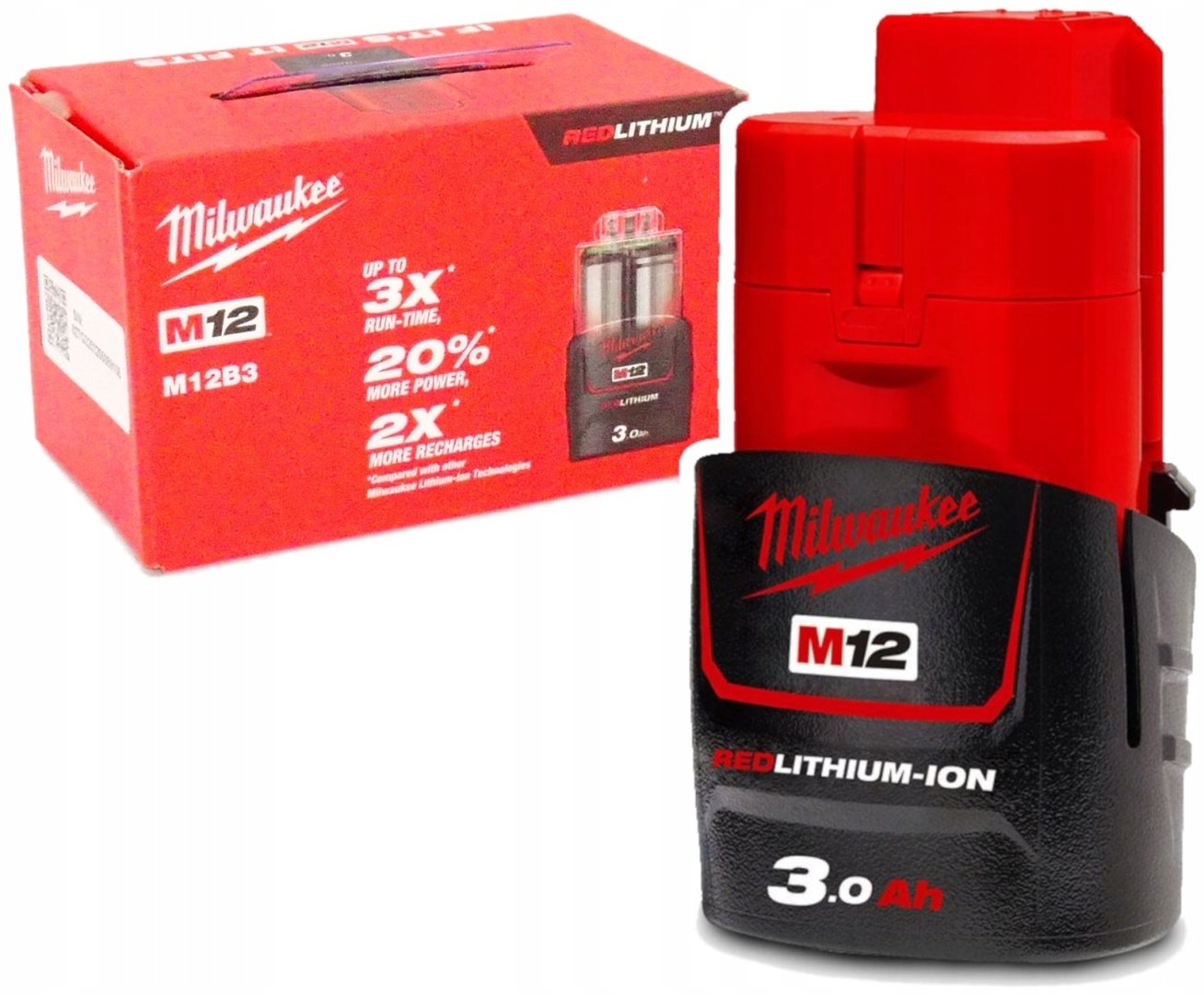 Аккумулятор Milwaukee M12 B3 4932451388 Li-Ion 3 Ач 1 шт - ForteMarket Аккумулятор Milwaukee M12 B3 4932451388 Li-Ion 3 Ач 1 шт купить,0