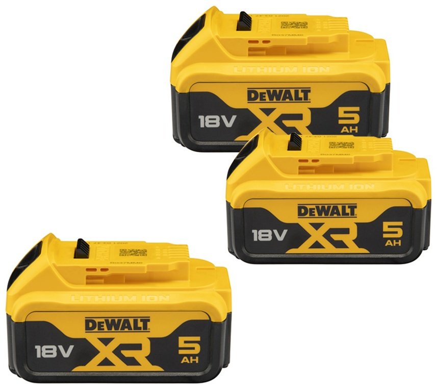 Аккумулятор DeWALT DCB184P3-XJ Li-Ion 5 Ач 3 шт