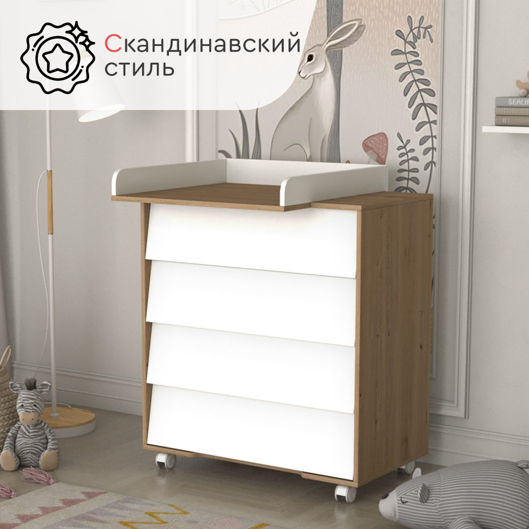 Комод детский Tomix УТS00027606 83x45x94 см белый купить,NaN