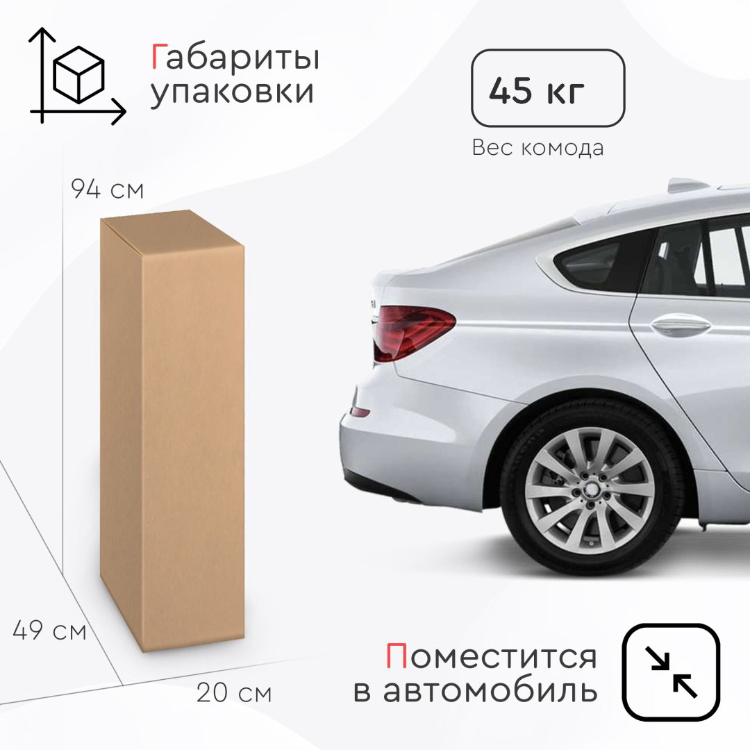 Комод детский Tomix УТS00027606 83x45x94 см белый купить,NaN