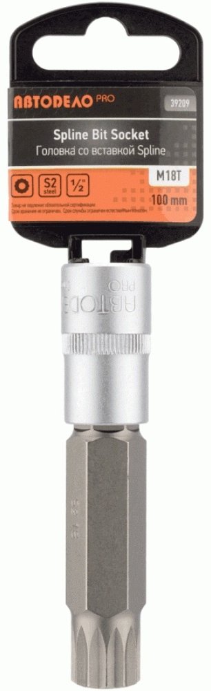 АвтоDело торцевая головка 1/2 М18 39209 1 шт купить,0