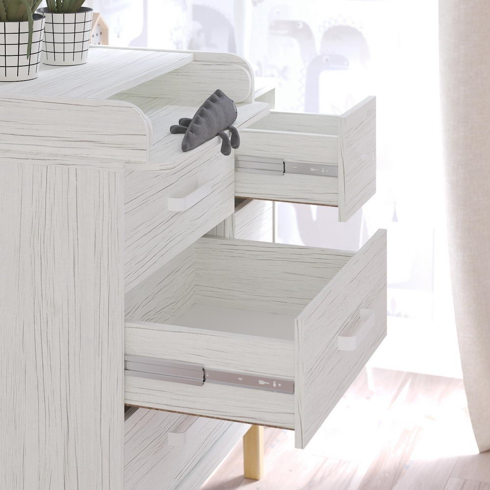 Комод Pituso Kids Vintage Premium Древесина белая 6 ящиков купить,NaN