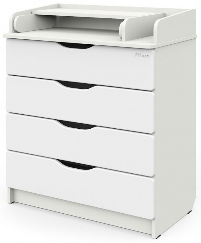 Детский комод Pituso Wood/ 804 ПВХ, 80.25x47.6x94.1 см, белый - ForteMarket Детский комод Pituso Wood/ 804 ПВХ, 80.25x47.6x94.1 см, белый купить,0