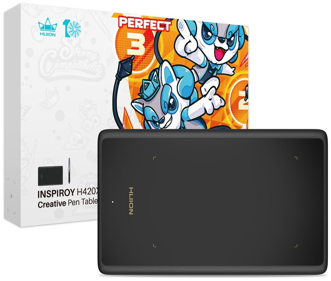 Графический планшет HUION H420X - ForteMarket Графический планшет HUION H420X купить,15571