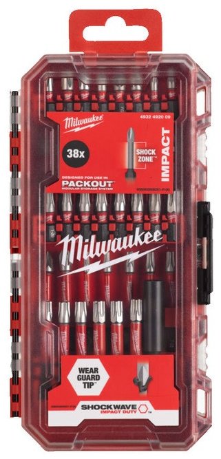 Milwaukee набор бит Shockwave Imapct Duty 4932492009 38 шт купить,0