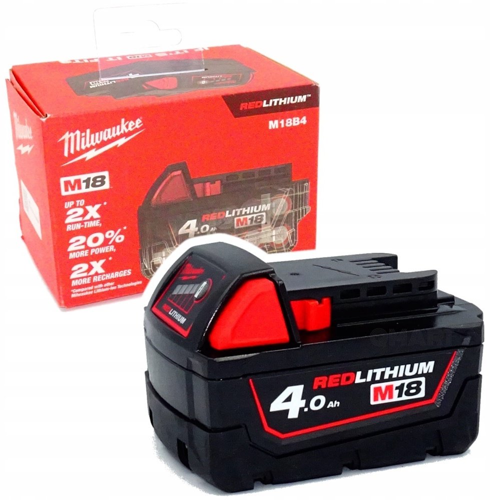 Аккумулятор Milwaukee M18 B4 4932430063 Li-Ion 4 Ач Ah 1 шт купить,0