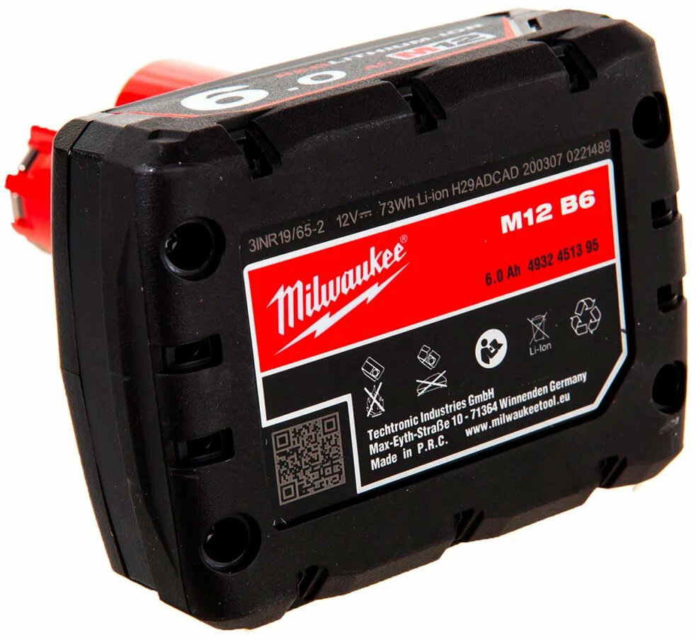 Аккумулятор Milwaukee 4932451395 Li-Ion 6 Ач 1 шт купить,60190