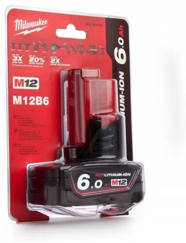 Аккумулятор Milwaukee 4932451395 Li-Ion 6 Ач 1 шт купить,60190