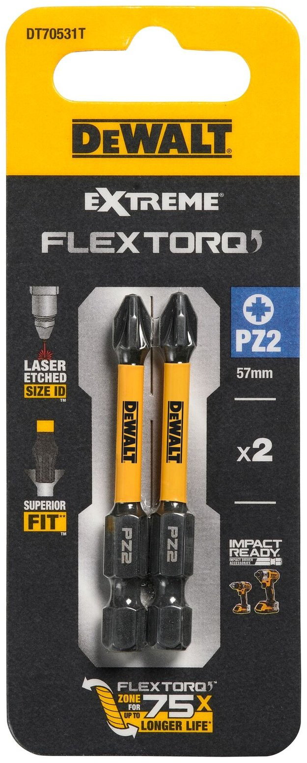 DeWALT набор бит DT70531T 2 шт