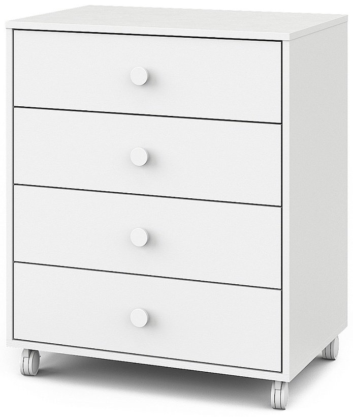 Детский комод Pituso Kids Rolf, 70x46x84.5 см, белый - ForteMarket Детский комод Pituso Kids Rolf, 70x46x84.5 см, белый купить,0