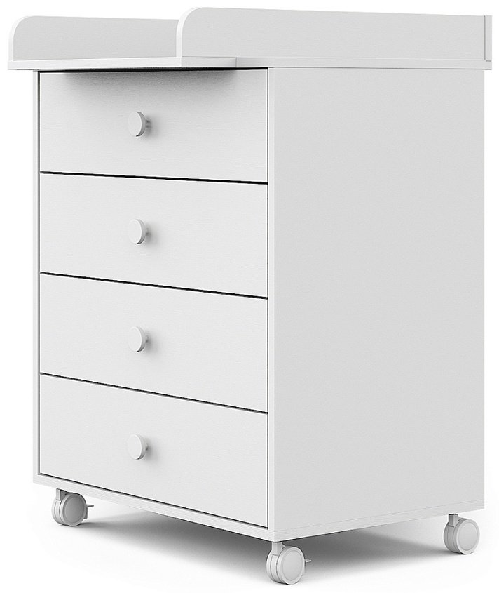 Детский комод Pituso Kids Rolf, 70x46x84.5 см, белый - ForteMarket Детский комод Pituso Kids Rolf, 70x46x84.5 см, белый купить,0