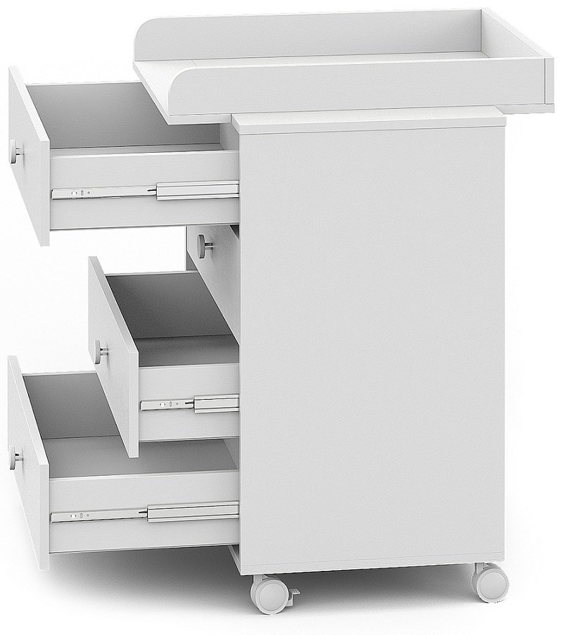 Детский комод Pituso Kids Rolf, 70x46x84.5 см, белый - ForteMarket Детский комод Pituso Kids Rolf, 70x46x84.5 см, белый купить,0