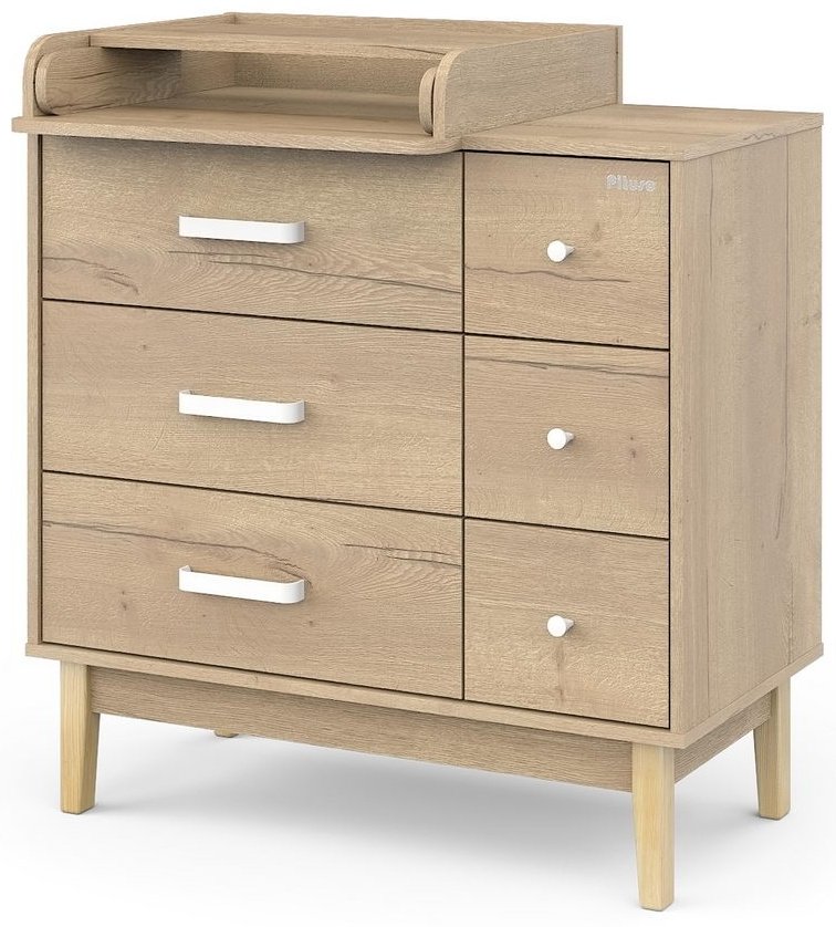 Детский комод Pituso Vintage Premium, 90.4x56.1x99 см, коричневый