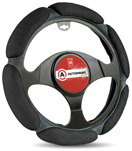 AUTOPROFI оплетка на руль SP-5026 BK XL черный