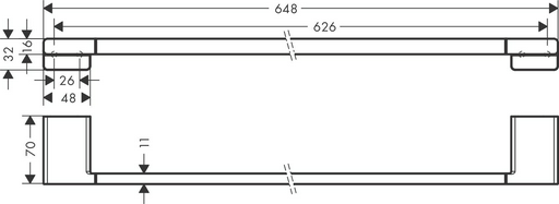 HansGrohe держатель 41747670 1 шт, металл