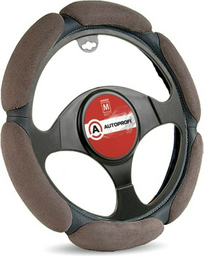 AUTOPROFI чехол на руль SP-5026 D.GY M серый