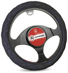 AUTOPROFI оплетка на руль SP-9020 BK L черный