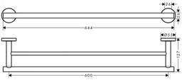 HansGrohe держатель 41712000 2 шт, металл