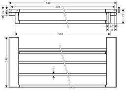 HansGrohe держатель 41751000 1 шт, металл