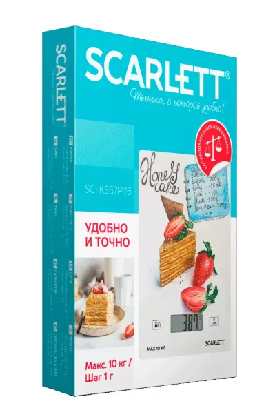Кухонные весы Scarlett SC KS57P76 медовик купить,4990