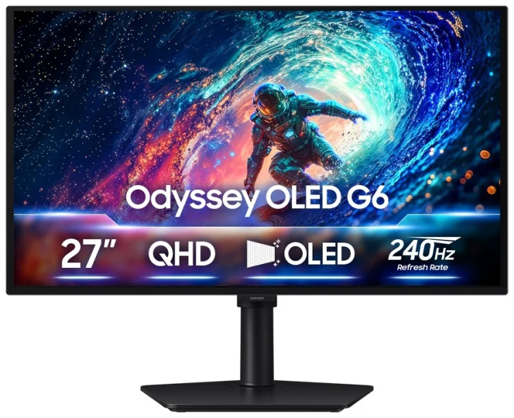 Монитор 27'' Samsung Odyssey Oled G6 LS27HG610SIXCI QHD OLED 0.03ms 240Hz черный