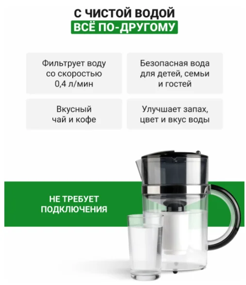 Фильтр-кувшин Гейзер Матисс 62033 Матисс белый