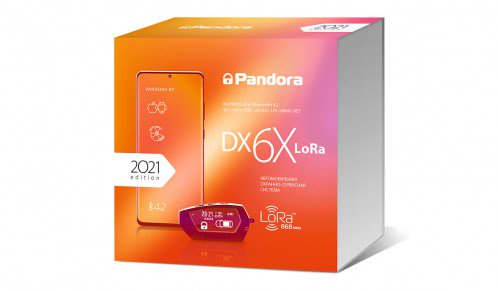 Автосигнализация Pandora DX 6X Lora черная  купить,0