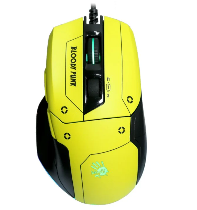 Мышь A4Tech Bloody W70 Max Activated Punk Yellow