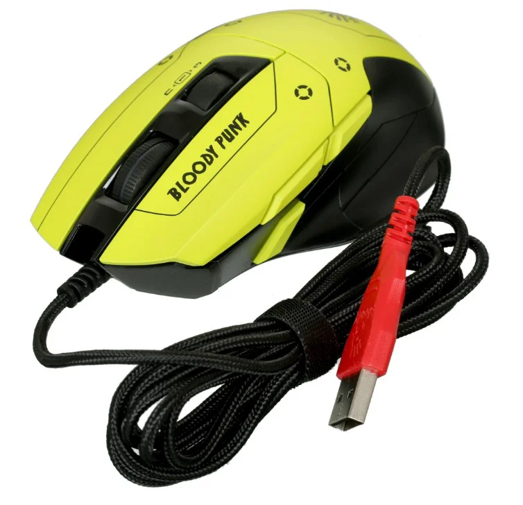Мышь A4Tech Bloody W70 Max Activated Punk Yellow