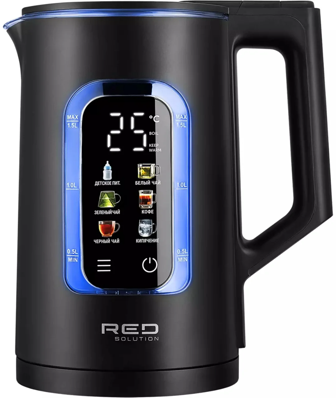 Электрочайник RED Solution G125D белый
