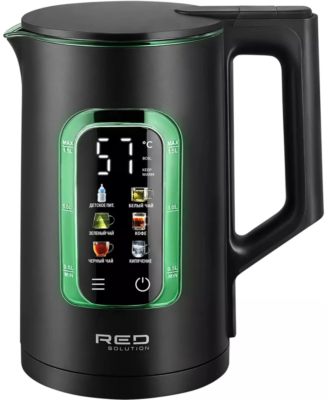 Электрочайник RED Solution G125D белый