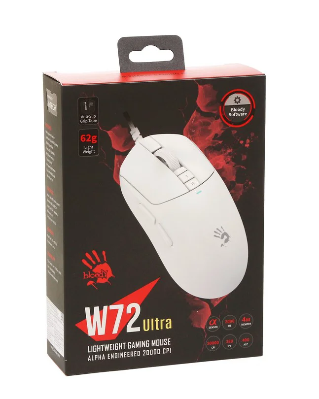 Мышь A4Tech Bloody W72 Ultra White